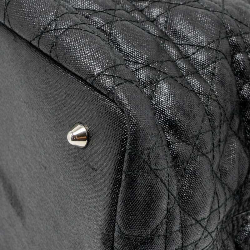 Dior Shopping Tote Bag Canvas Black SHW