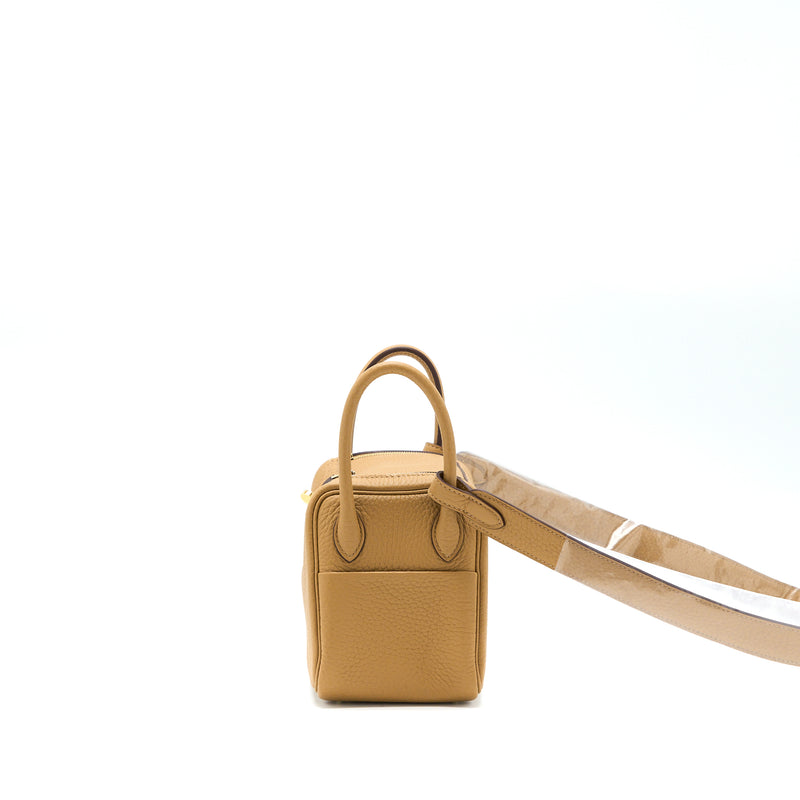Hermes Mini Lindy Clemence Biscuit GHW Stamp B