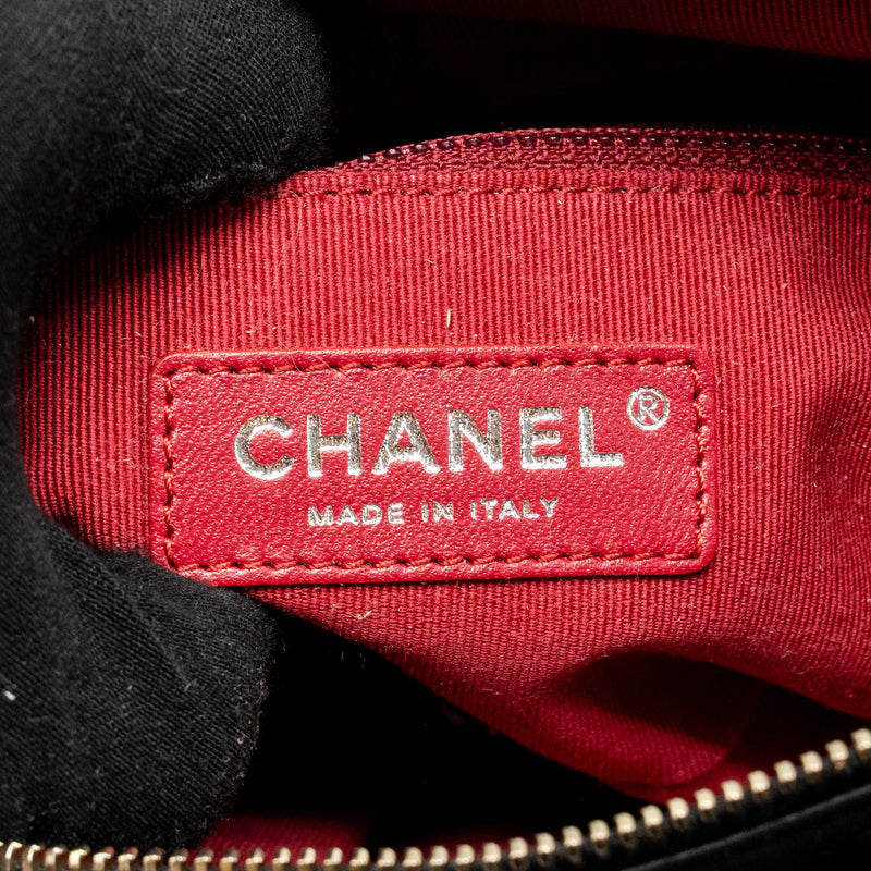 Chanel Small Gabrielle Hobo Bag Aged Calfskin Black Multicoloured Hardware (microchip)