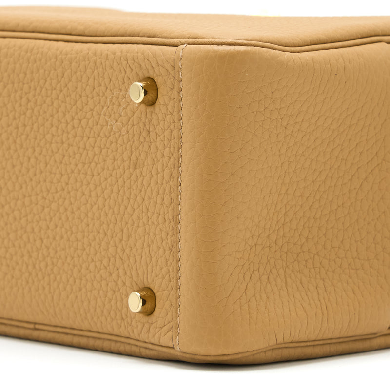 Hermes Mini Lindy Clemence Biscuit GHW Stamp B