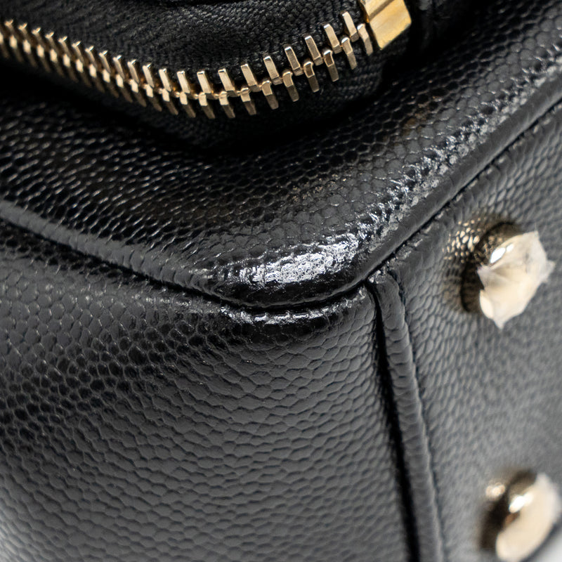 CHANEL Small Business Affinity Caviar Black LGHW (Microchip)