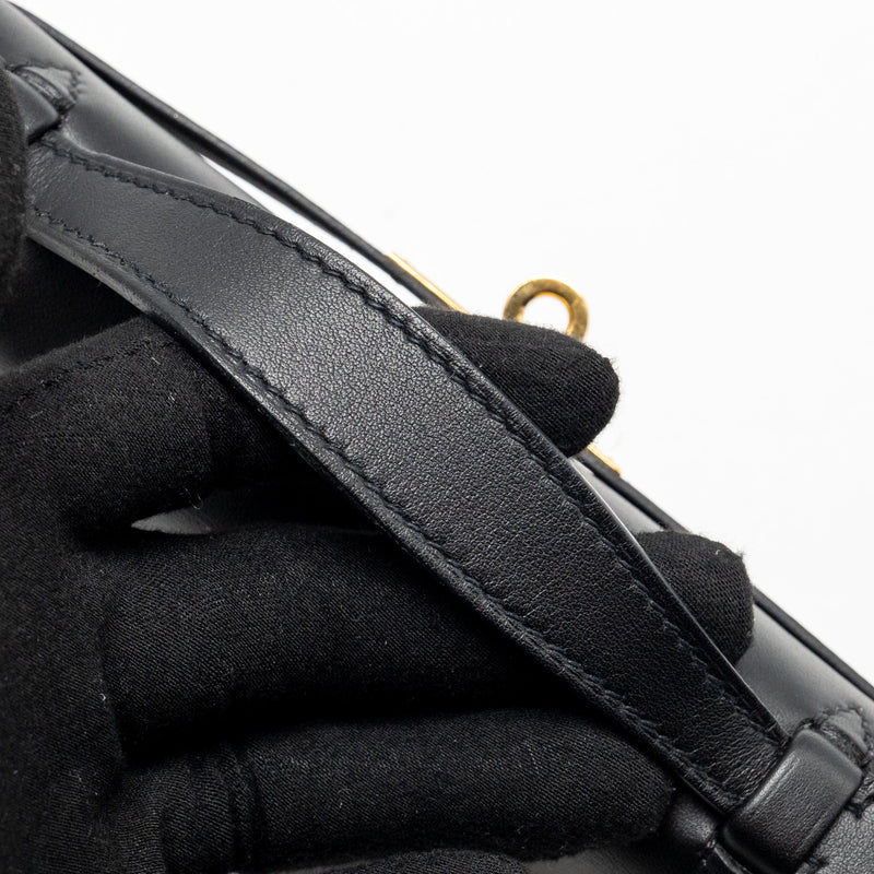 Hermes Kelly Pochette Swift Black GHW Stamp Y