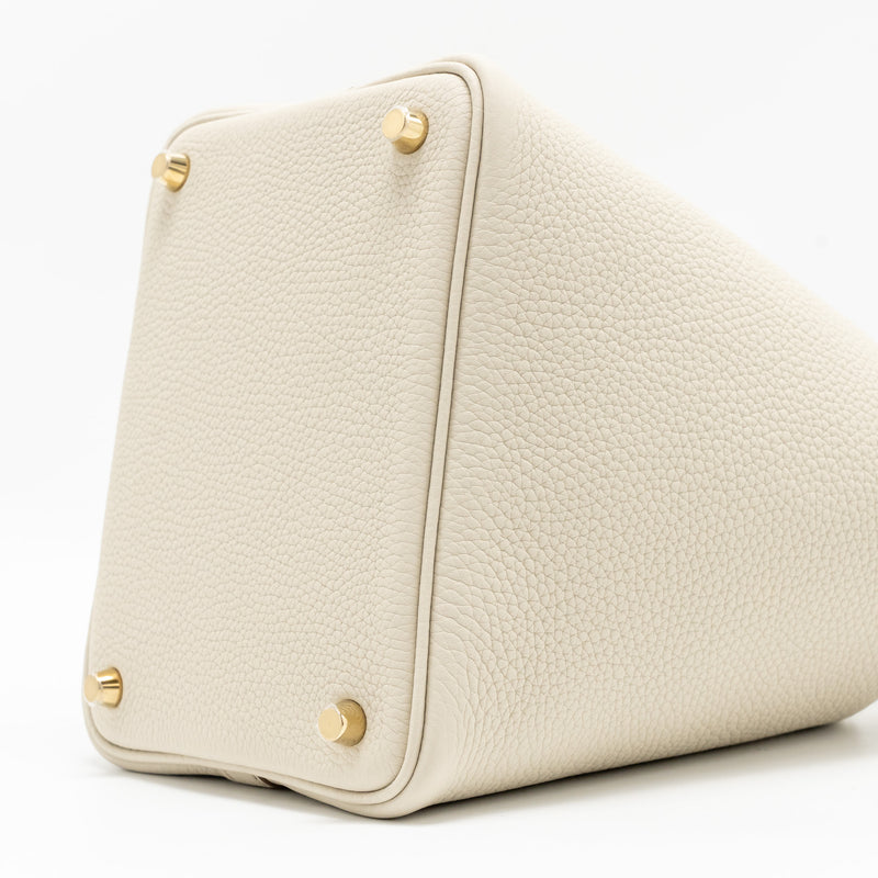 Hermes Picotin 18 Lock Bag Clemence Beton GHW Stamp B