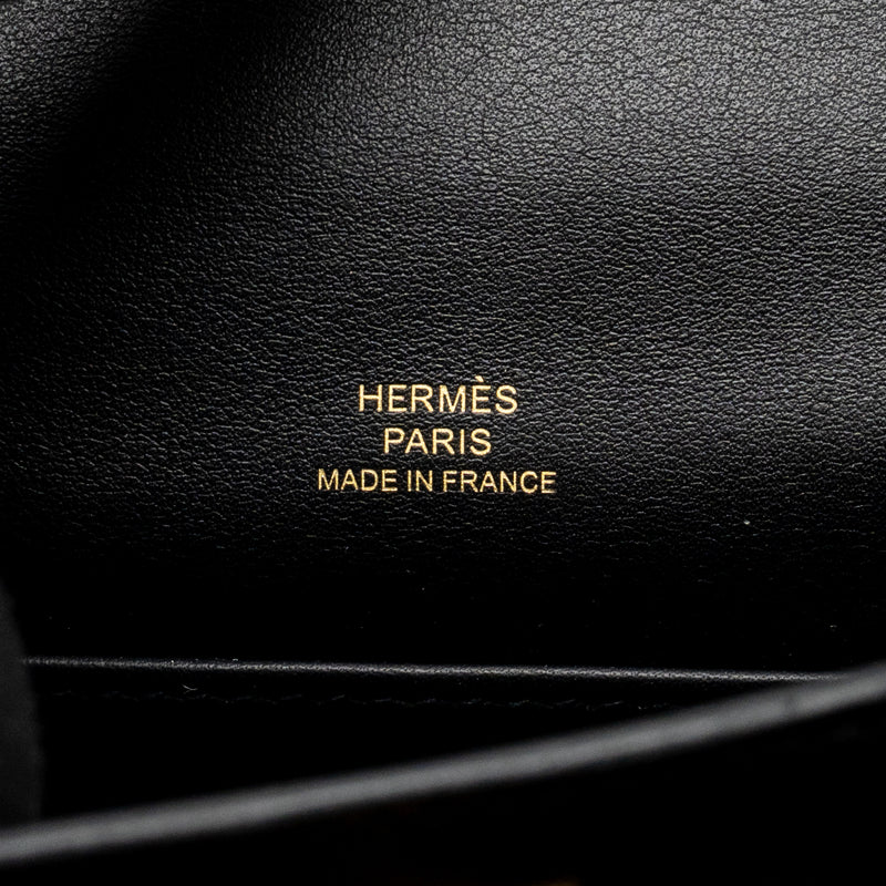 Hermes Kelly Pochette Swift Black GHW Stamp Y