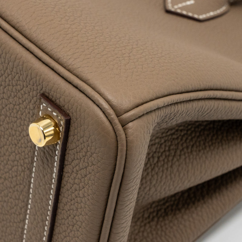 Hermes Birkin 25 togo etoupe GHW stamp B