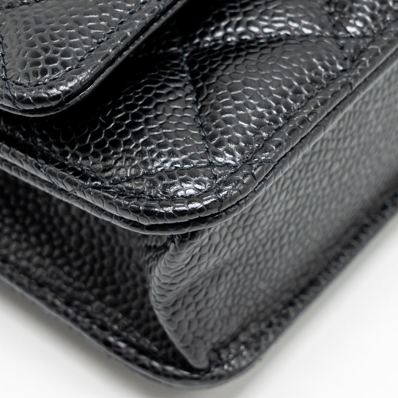 CHANEL Classic Wallet On Chain Caviar Black GHW