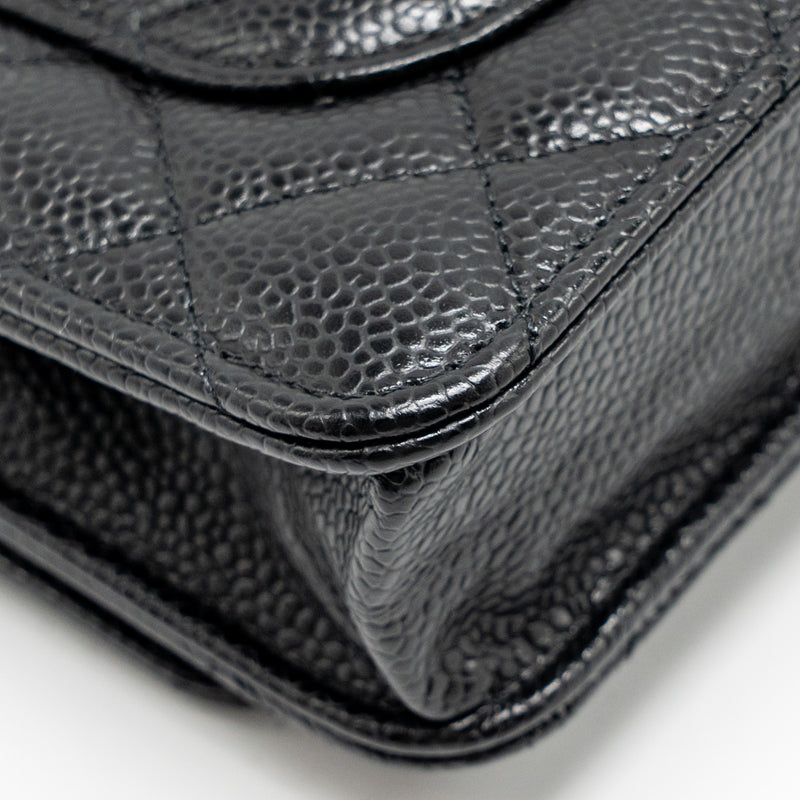 CHANEL Classic Wallet On Chain Caviar Black GHW