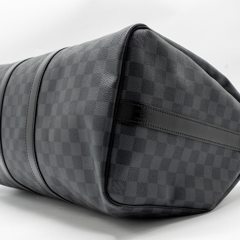 Louis Vuitton Keepall Bandouliere 45 Damier Graphite Canvas Black SHW