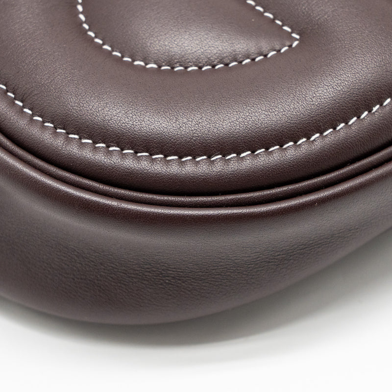 Hermes In-The-Loop Swift Rouge Sellier / Blue France SHW Stamp U