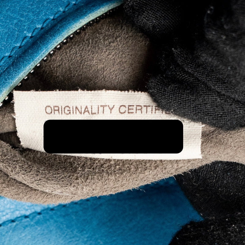 Bottega Veneta Intrecciato Roma Large Tote Bag Leather Blue Black Hardware