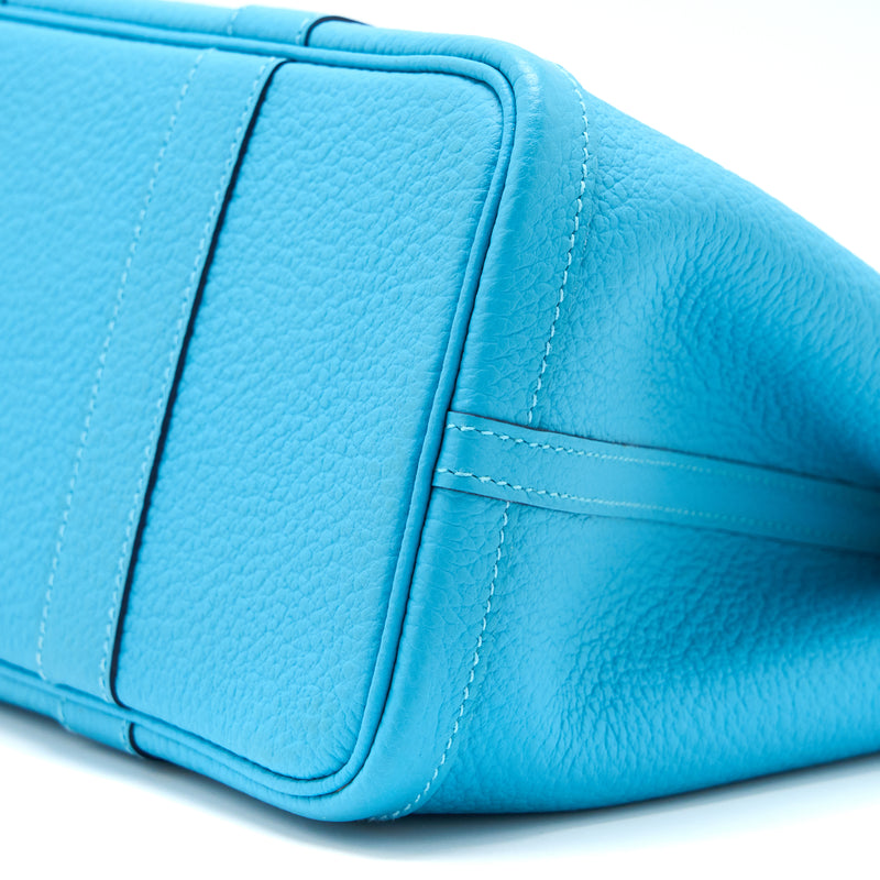 Hermes Garden Party 30 Country P3 Blue du Nord SHW Stamp Y