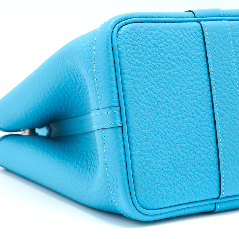 Hermes Garden Party 30 Country P3 Blue du Nord SHW Stamp Y