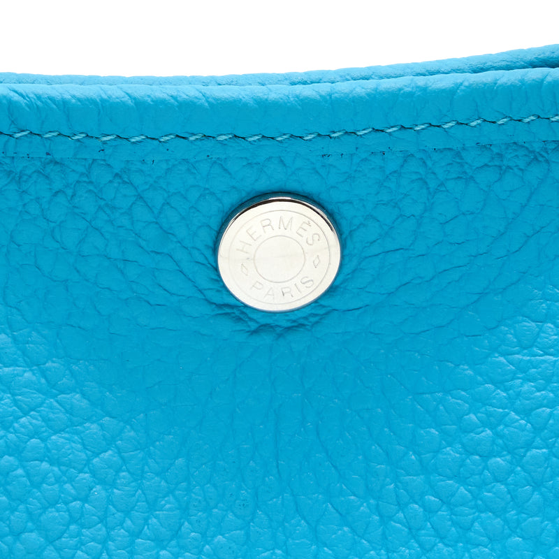 Hermes Garden Party 30 Country P3 Blue du Nord SHW Stamp Y