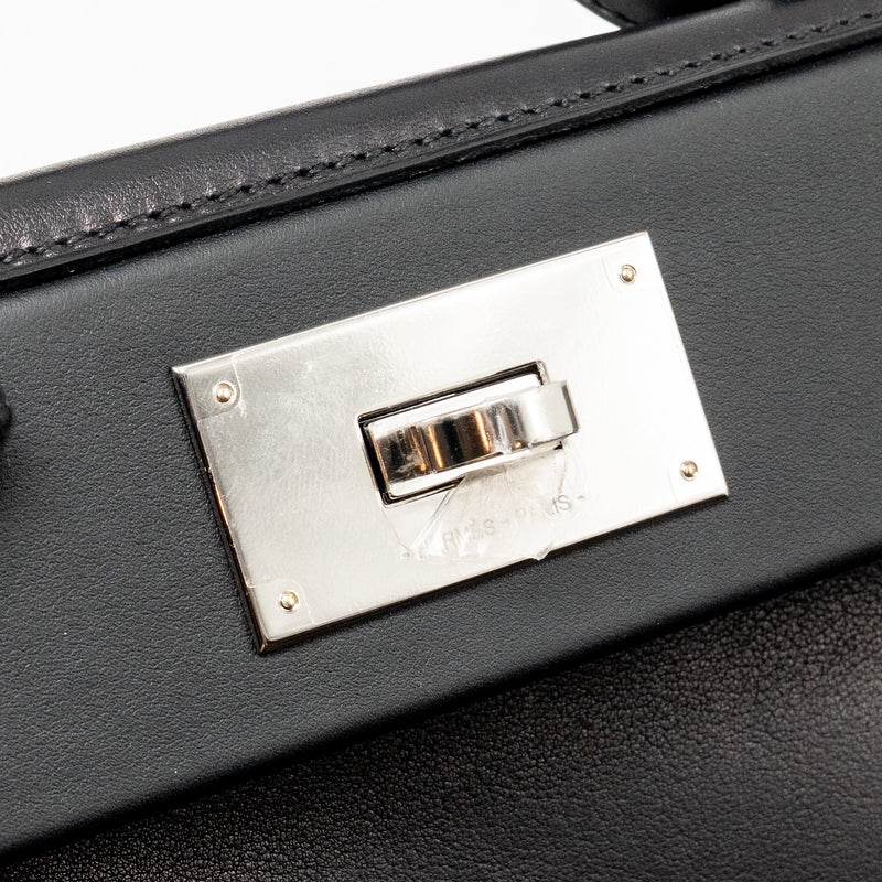 Hermes Mini 2424 24/24-21 Bag Swift Black SHW Stamp K