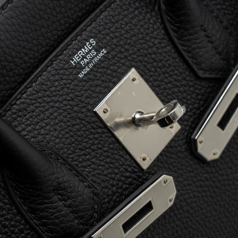 Hermes Birkin 30 Togo Black SHW Stamp U
