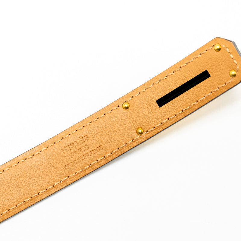 Hermes Kelly 18 Belt Epsom Etoupe GHW STAMP W