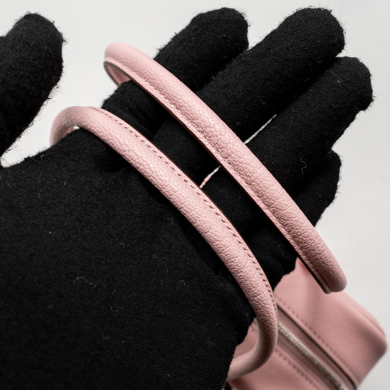 Hermes Mini Plume Chèvre Mysore 3Q Rose Sakura SHW Stamp K