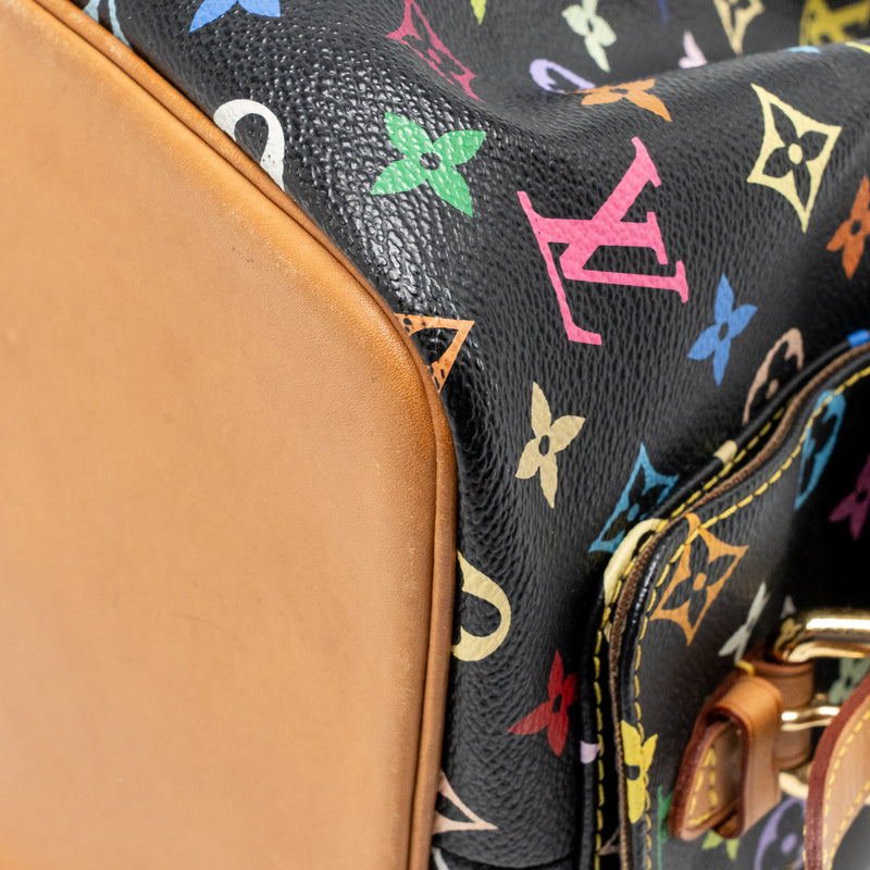 Louis Vuitton Petit Noe Black Multicolour Monogram Canvas GHW