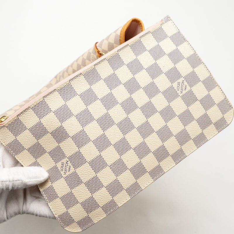 Louis Vuitton Neverfull MM Damier Azur Canvas GHW