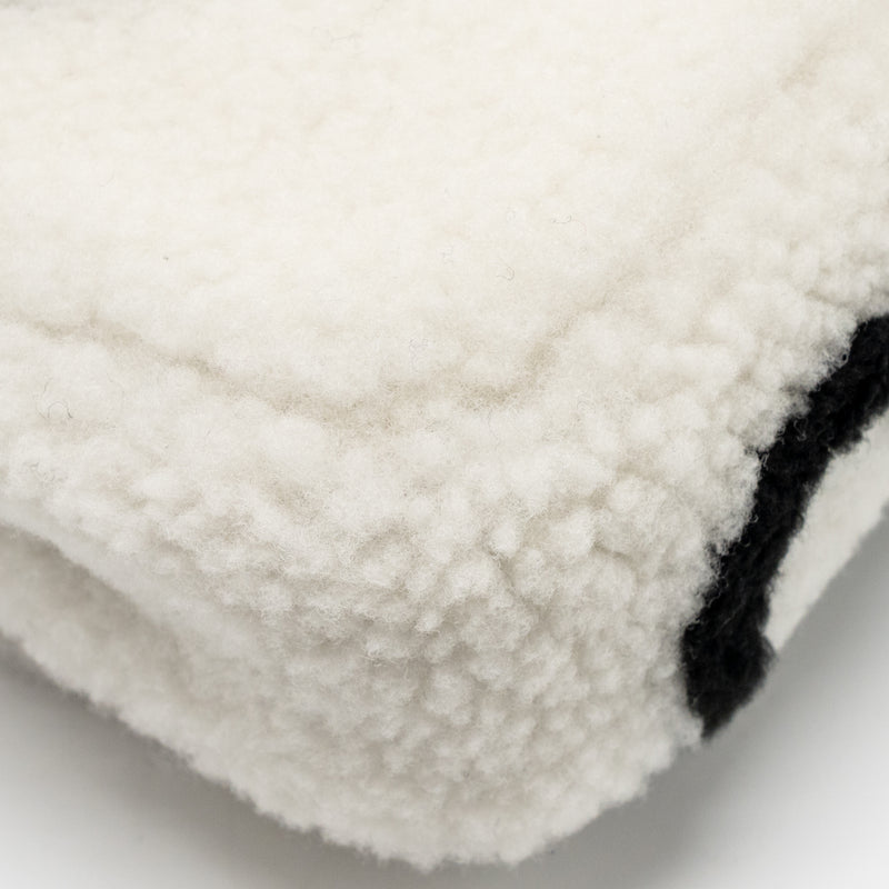 Chanel 22A Fluffy camellia flap bag shearling white SHW (microchip)