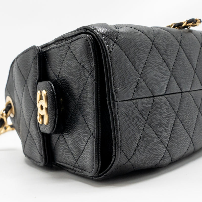 Chanel Mini 25 Bag Caviar black GHW (Microchip)
