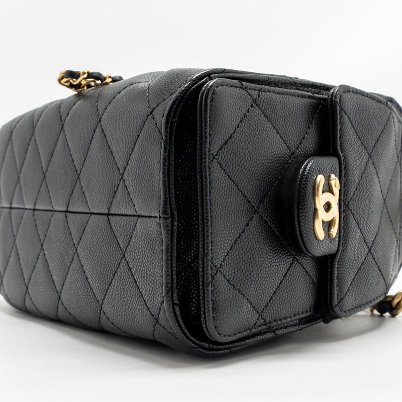 Chanel Mini 25 Bag Caviar black GHW (Microchip)