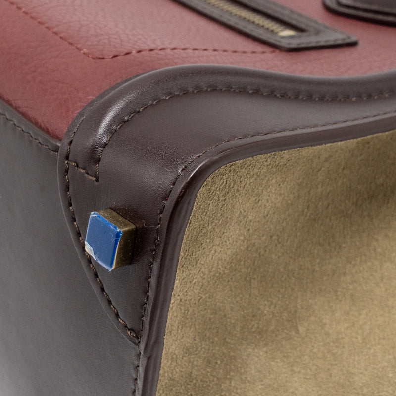 Celine Micro luggage bag leather multicolor