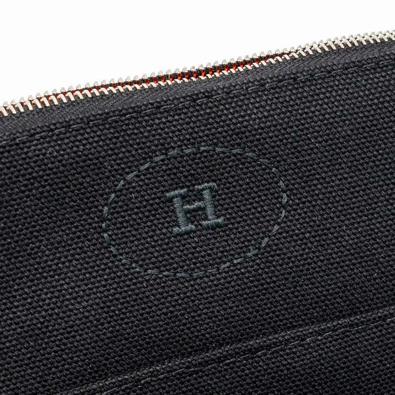 Hermes Bolide case, mini model cotton black/orange SHW