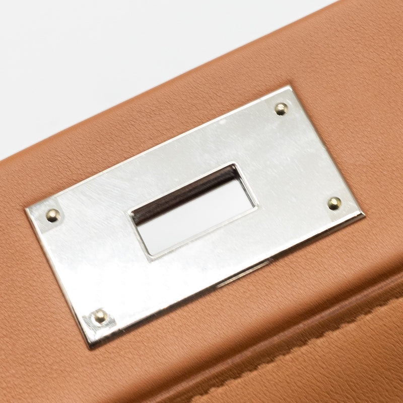 Hermes mini 24/24 2424-21 bag evercolor / swift gold SHW stamp U