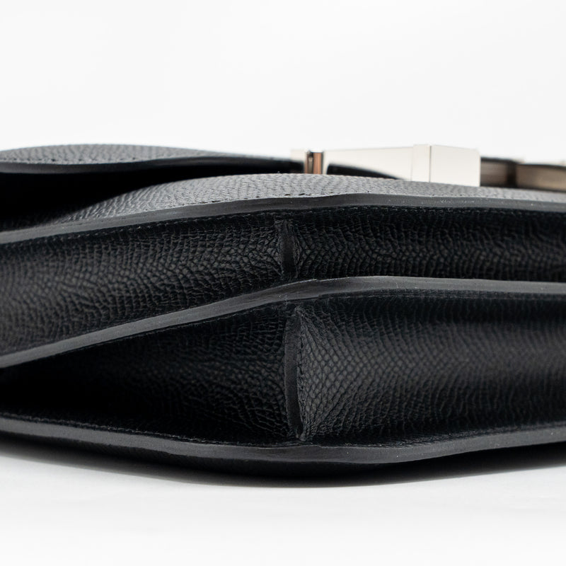 Hermes Mini Constance Epsom Black SHW Stamp W