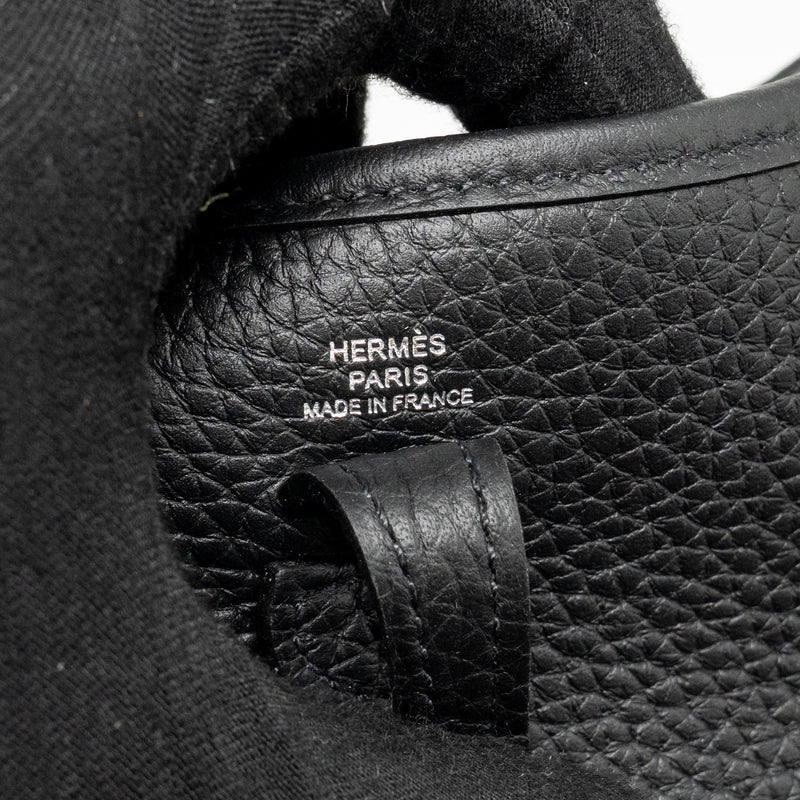 Hermes Mini Evelyne clemence black SHW Stamp W