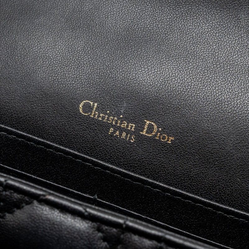 Dior My Dior Daily Chain Pouch Lambskin Black LGHW