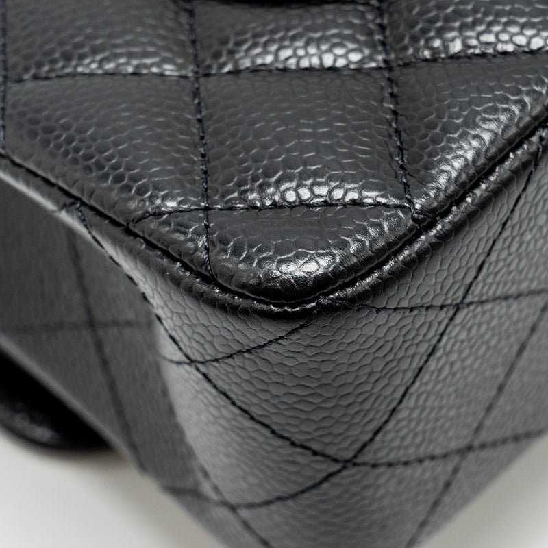 Chanel Small Classic Double Flap Bag Caviar Black GHW (microchip)