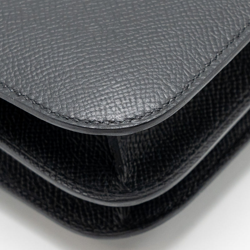 Hermes Mini Constance Epsom Black SHW Stamp W
