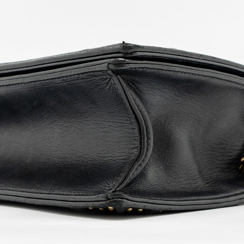Dior Medium Studded Diorama Lambskin Black GHW