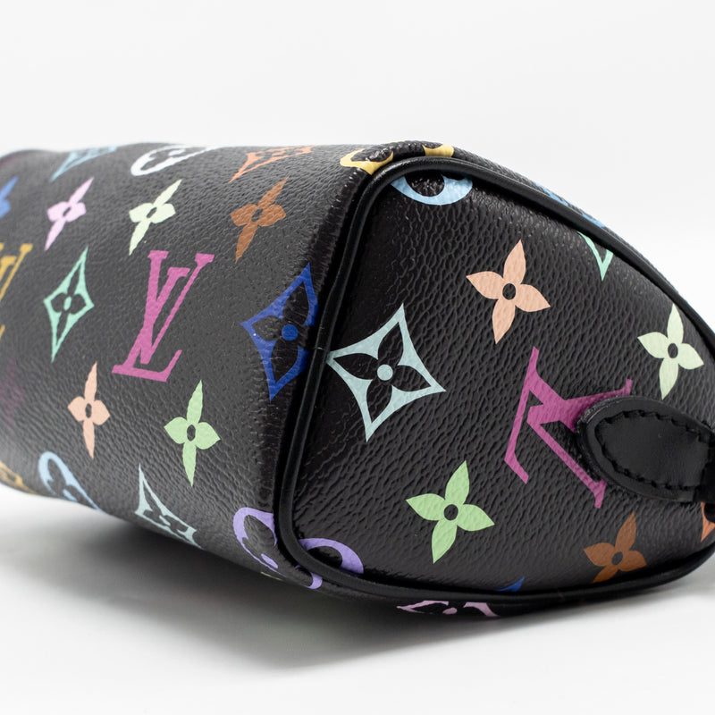 Louis Vuitton x Takashi Murakami Nano Speedy Multicoloured Monogram Canvas Black SHW