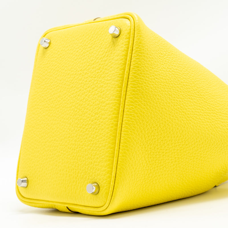 Hermes Picotin 18 Lock Bag Clemence Lime SHW Stamp U