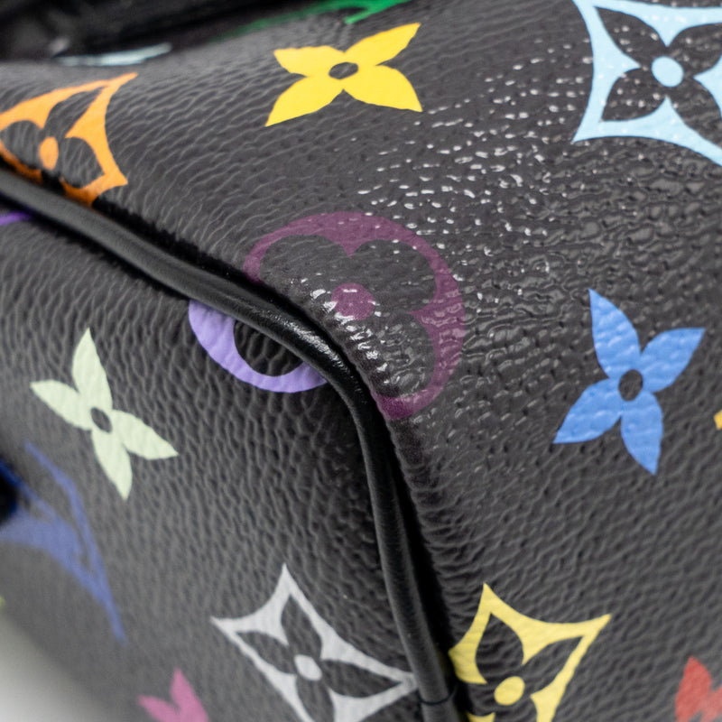 Louis Vuitton x Takashi Murakami Nano Speedy Multicoloured Monogram Canvas Black SHW
