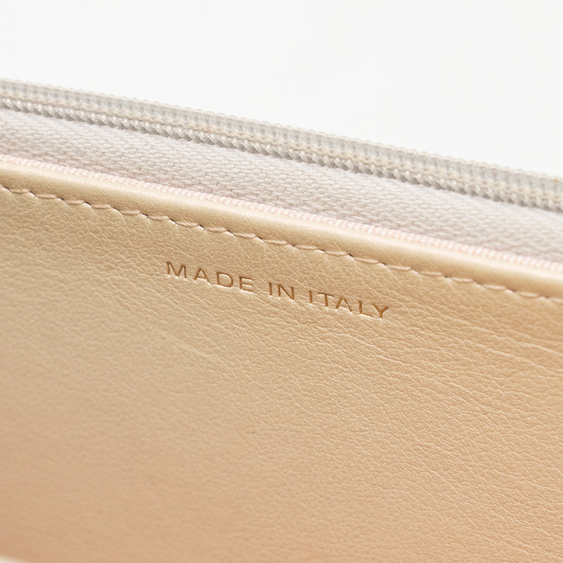 Chanel Wallet on Chain Lambskin Iridescent Ivory LGHW