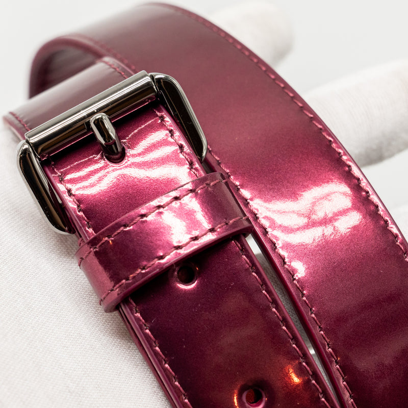 Dior Medium Be Dior Flap Bag Calfskin/Metallic Patent Pink SHW