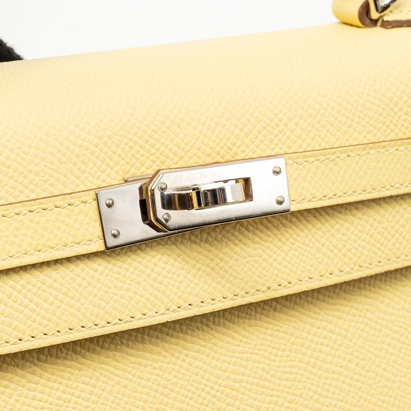 Hermes kelly 25 Epsom jaune poussin SHW stamp Z