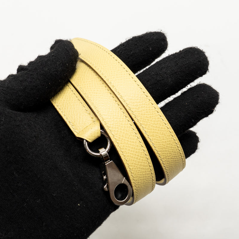 Hermes kelly 25 Epsom jaune poussin SHW stamp Z