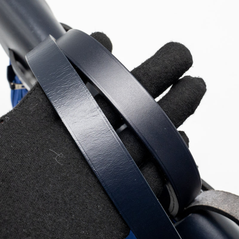 Hermes Herbag 31 Zip Bag Canvas/Hunter Leather Bleu Electrique/Bleu Indigo SHW Stamp A