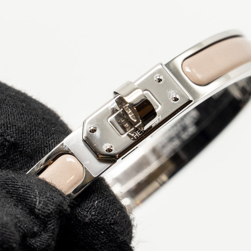 Hermes Size PM Mini Clic Kelly Bracelet Marron Glacé SHW