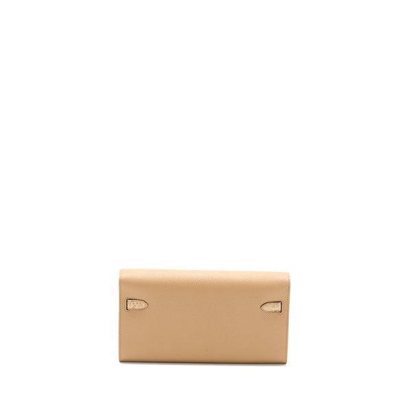 Hermes Kelly To Go Touch Alligator/Epsom Chai GHW Stamp U