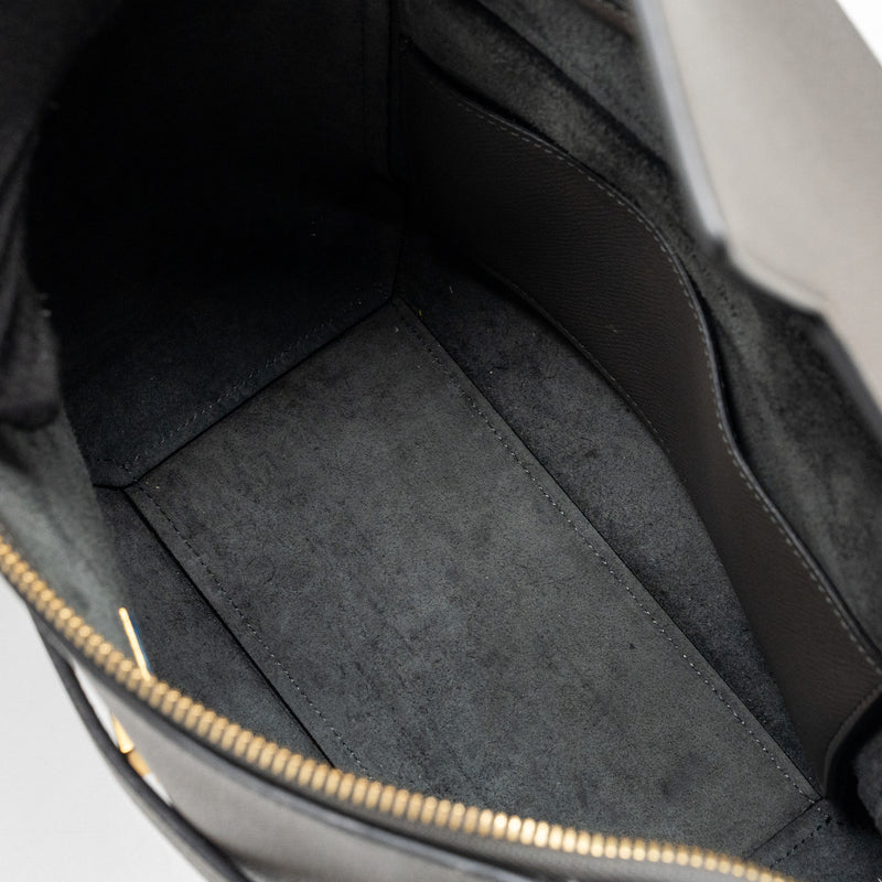 Celine Micro Belt Bag Grained Calfskin Grey GHW