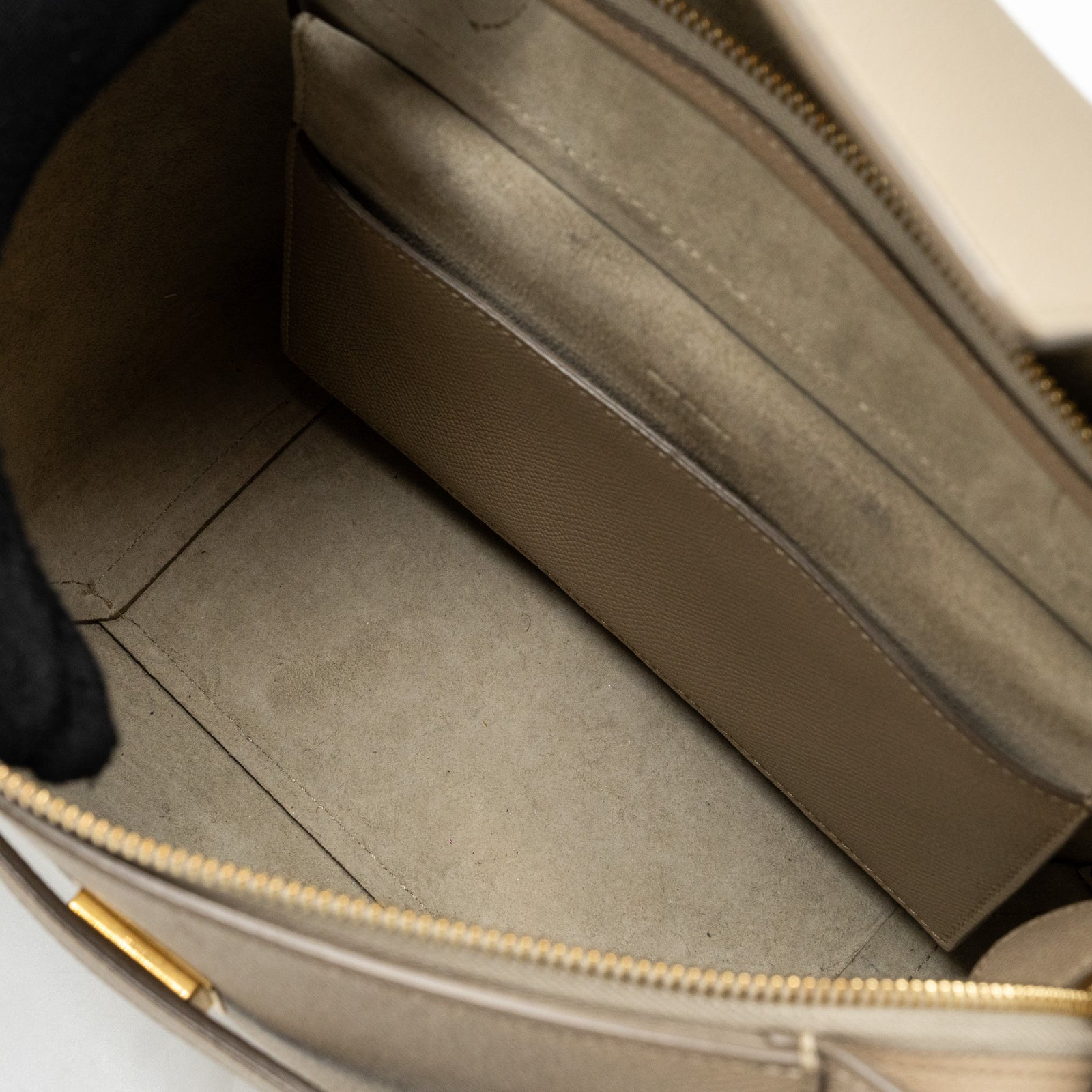 Celine Micro Belt Bag Grained Calfskin Beige GHW