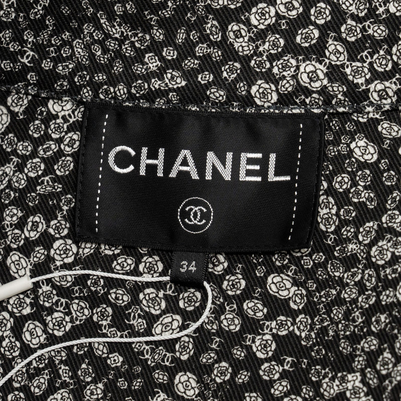 CHANEL ブラックジャケット 34サイズ Chanel size 34 21B denim jacket black