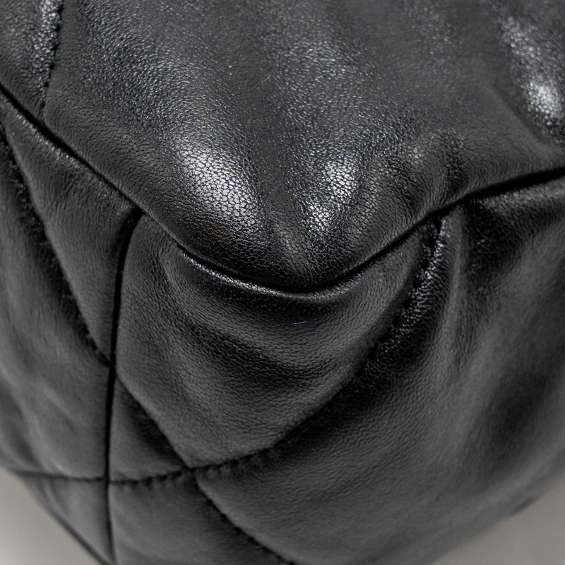 Chanel Small 19 Bag Shiny Lambskin Black Multicolour Hardware