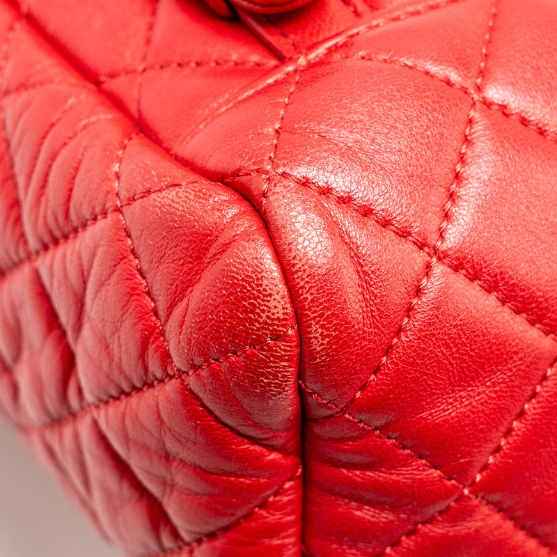 Chanel Small Urban Spirit Quilted Backpack Lambskin Red LGHW